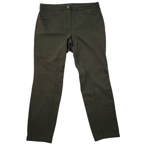 Talbots Dalton Pants Size 10P Olive Green Equestrian Riding 4Way Stretch Petites